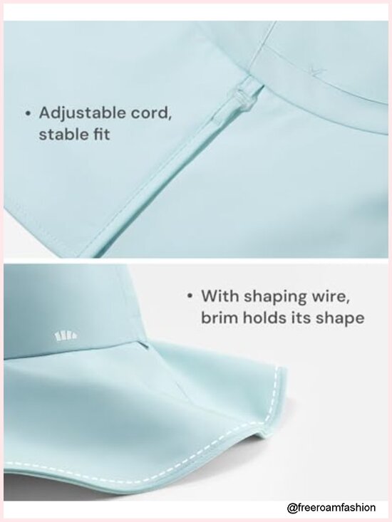 Reversible Wide Brim Sun Bucket Hat UPF50+ Foldable Travel main image 6